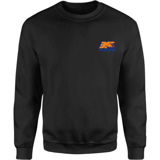 Back To The Future 35 Hill Valley Front Sweatshirt - Black - XS