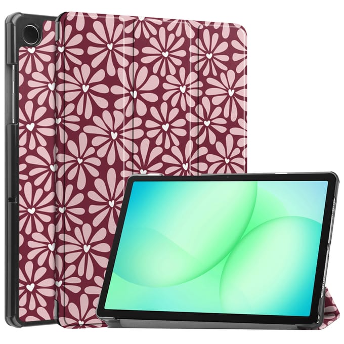 imoshion Tablet Hoes - Geschikt voor Samsung Galaxy Tab A9 Plus / Galaxy Tab A11 Plus - Design Trifold Bookcase - Roze