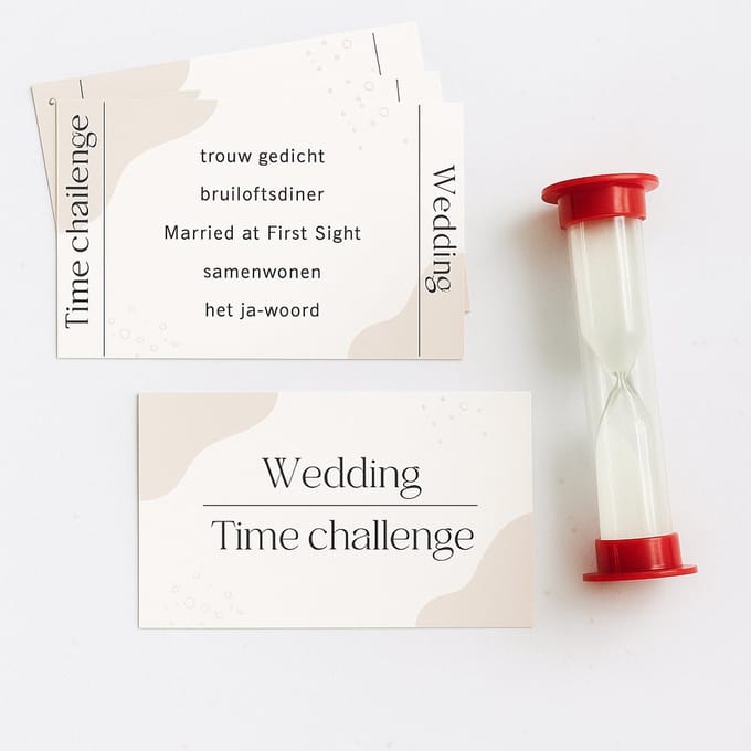 Time Challenge - Wedding - Bruiloft - Spel - 30 Seconds - Bachelorette spellen
