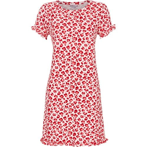 Roze panterprint nachthemd Ringella - Roze - Maat - 46