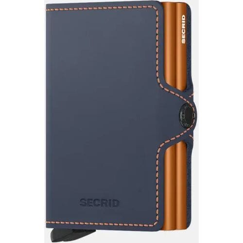 Secrid Twinwallet pasjeshouder matte night blue&orange