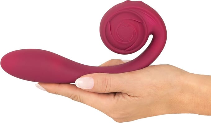 Rosenrot Buigbare Spot-On Vibrator Rood