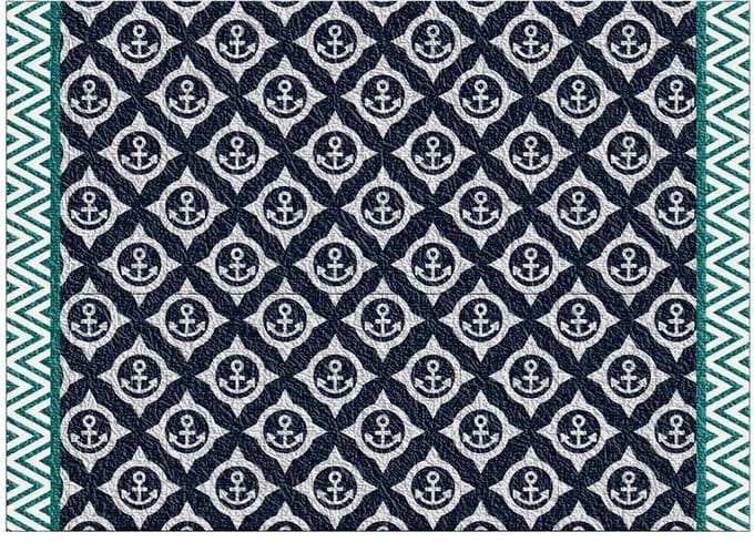 Marine Business Deurmat Anti-Slip Soft Blue Aqua 70 x 50 cm
