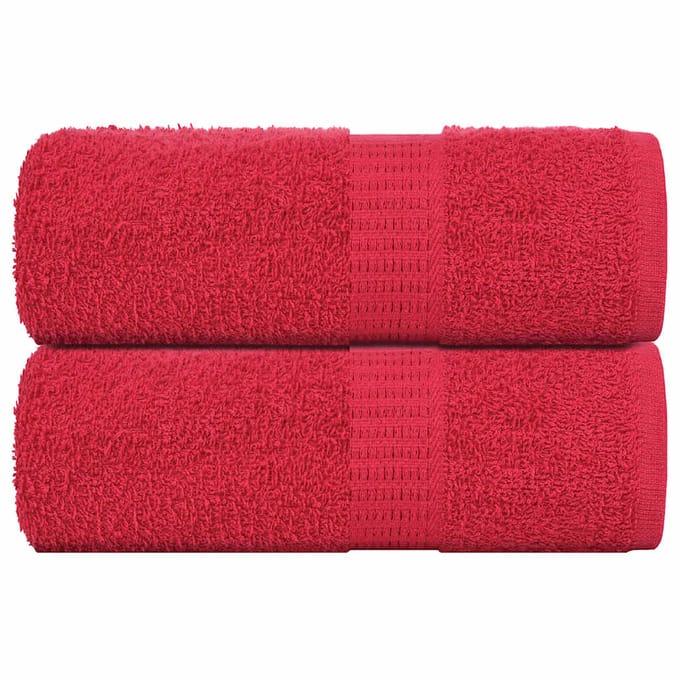 vidaXL - Washandjes - FROGN - 2 - st - 30x30 - cm - 360 - g/m² - rood