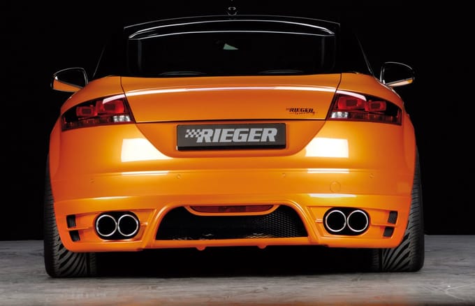 RIEGER - PERFORMANCE DIFFUSER TWIN TIPS L+R - AUDI TT 8J PRE FACELIFT - PRIMER