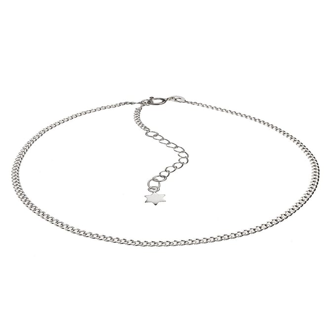 ZEEme Silver Fusskette 925 Silber Stern Motiv