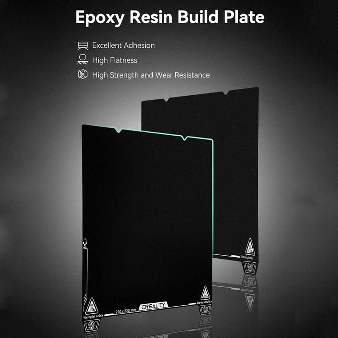 Creality Epoxy Hars Bouwplaat Dubbelzijdig Printplatform 235 * 235mm Ultrahoge Hechting Gemakkelijk zwart