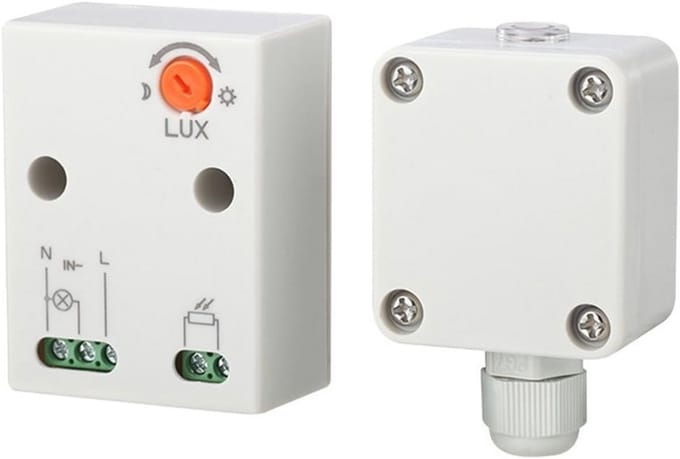 Schemerschakelaar met Externe Sensor voor Buiten - Waterdicht en Hoog Belastbaar