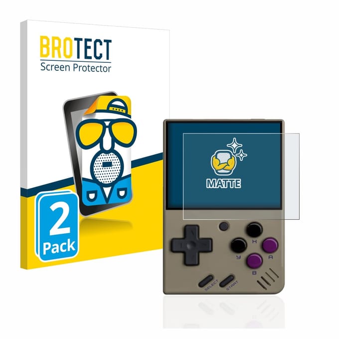 BROTECT - Screenprotector voor Miyoo Mini V2 - Folie Beschermfolie matte 2 Stuks