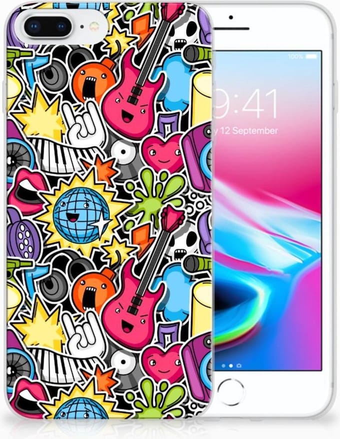 Apple iPhone 7 Plus | 8 Plus Silicone Back Cover Punk Rock