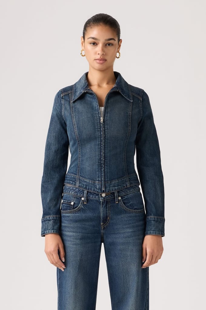 Levi's Stretch Fitted Trucker Jacket Taglia: S | Giacche di jeans Outlet | Donna