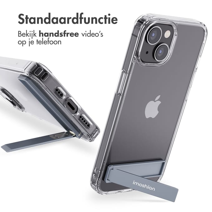 imoshion Hoesje - Geschikt voor Apple iPhone 14 - Stand Backcover - Transparant