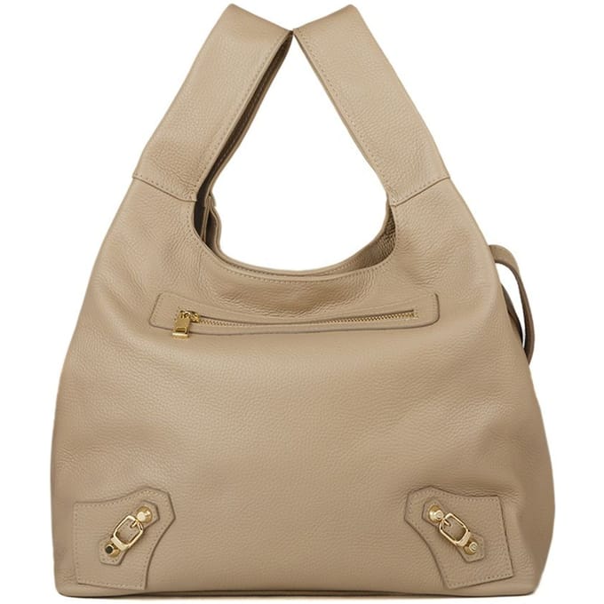 Giulia Monti Schoudertas Grijs Beige