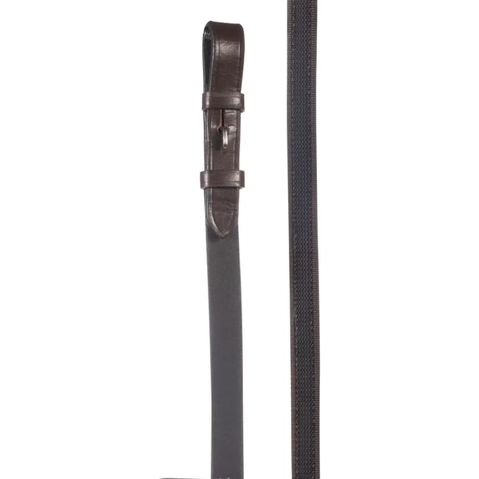 Leren teugels voor paard met rubber coating HKM Sophie
