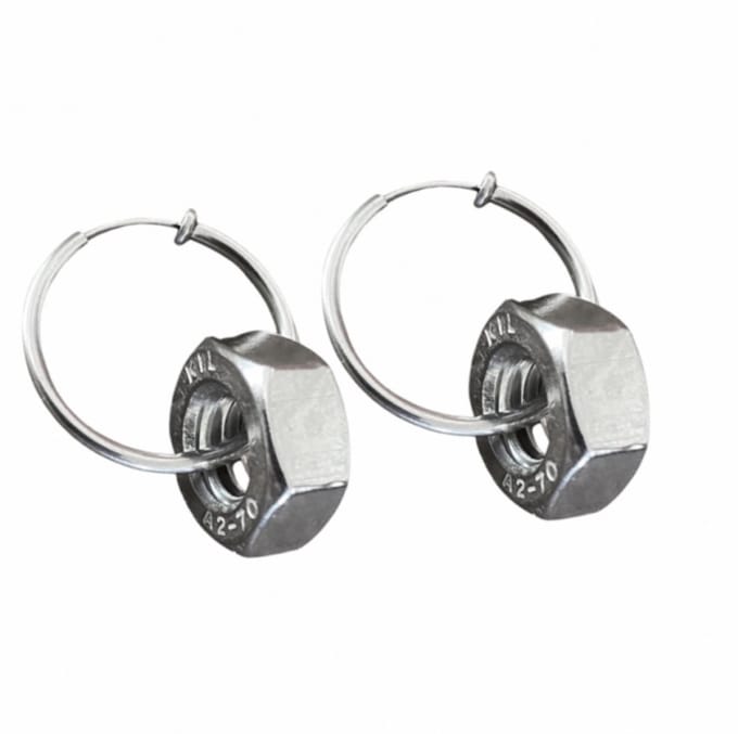 Klem oorringen-Moer- geen gaatje- Charme Bijoux