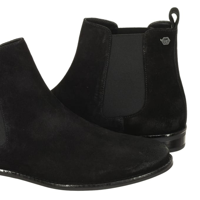 Enkellaarsjes met fluweeleffect en elastiek WF200004A dames
