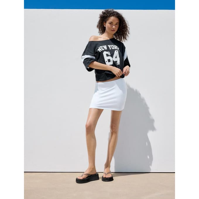 Stradivarius Oversized T-shirt met New York 64 print  Zwart S