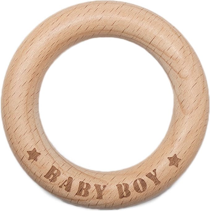 Durable Houten Bijtring Baby Boy