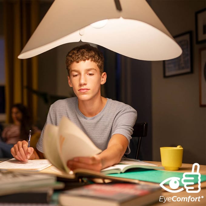 Philips LED lamp - Standaard lampvorm met E27 fitting - Warmwit licht: 2700K - 40W - Helder glas