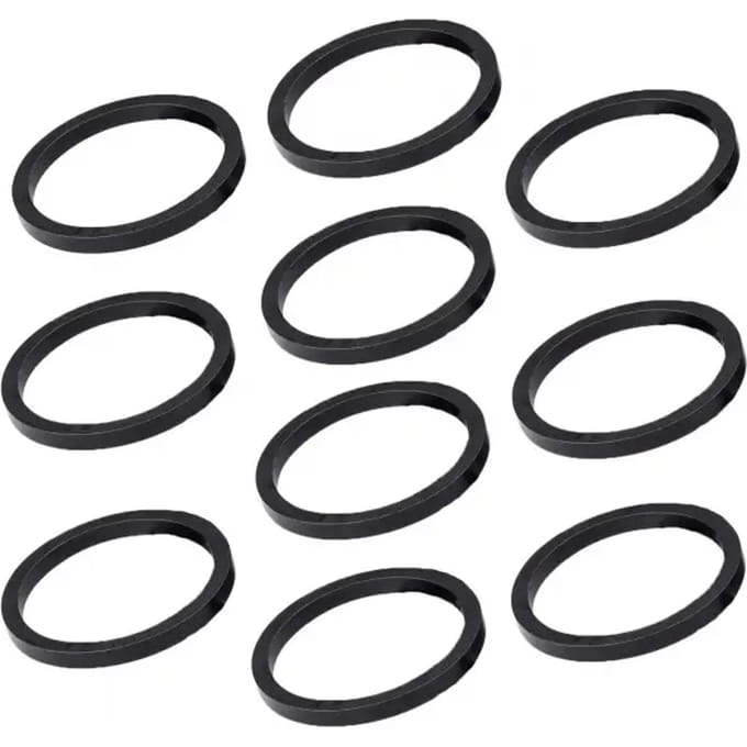 Deda Spacers 5 Mm Staal 1 1/8 Inch Matzwart 10 Stuks