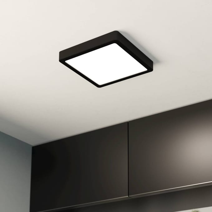 EGLO Fueva 5 Opbouwlamp - LED - 21 cm - Zwart/Wit - Dimbaar