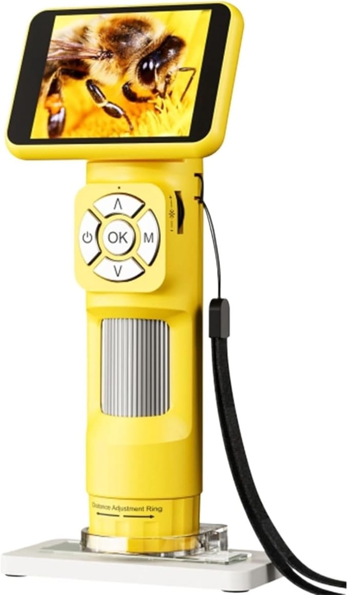 Digitale Microscoop - Draagbare Vergroter - Observatie & Analyse - 2.8 Inch IPS Scherm - Full HD 1080P - Geel