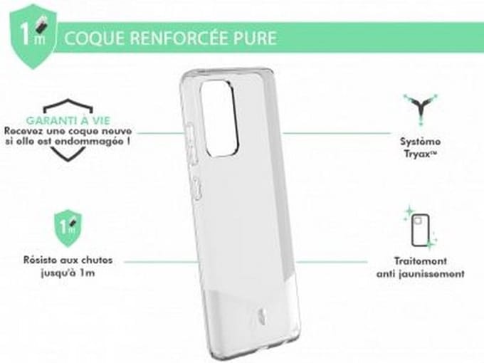 Force Case, Hoesje geschikt voor Samsung Galaxy A72 4G - PURE Versterkt, Transparant