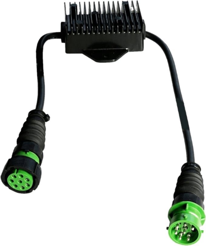 LED control box - 8 polig - 12/24V - rechts