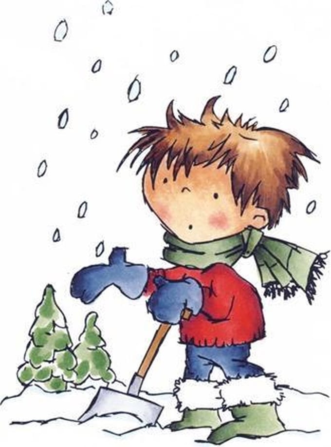 Don & Daisy Clear Stamp Don : to much snow