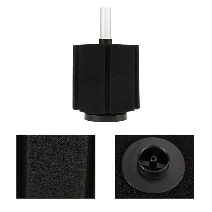 4PCS Filtre Éponge d'Aquarium pour Aquarium à Poissons Betta blanc