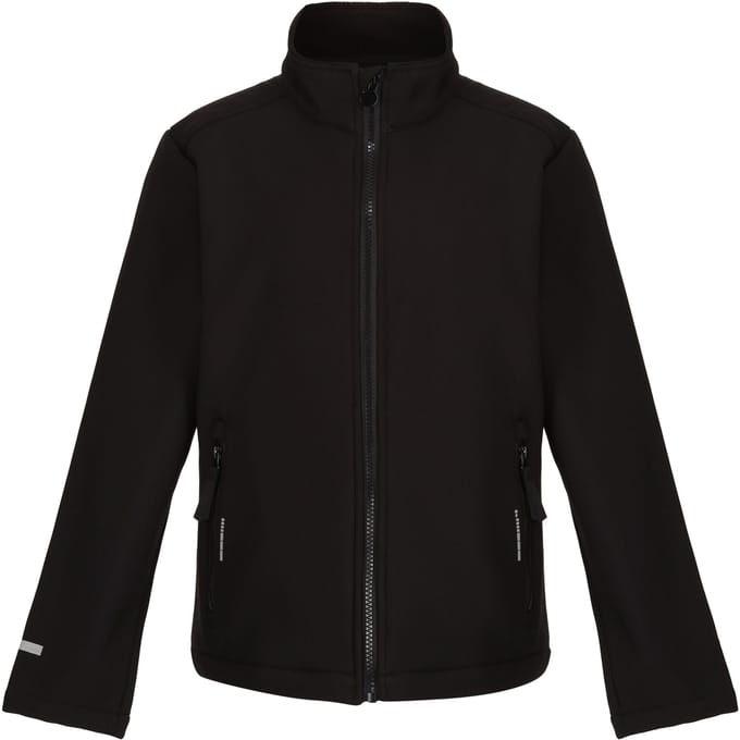 Regatta Kinder/Kids Ablaze 2 Layer Soft Shell Jas (Zwart)