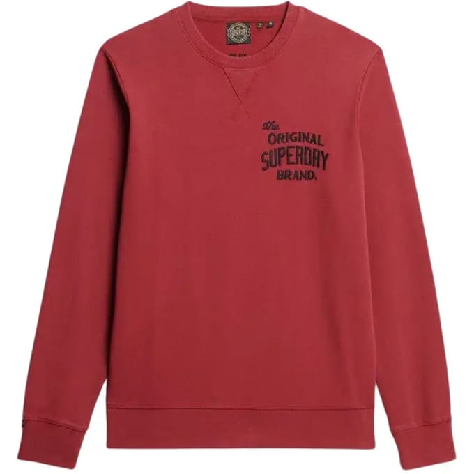 Superdry - Workwear sweatshirt met applicatie - Heren - Truien