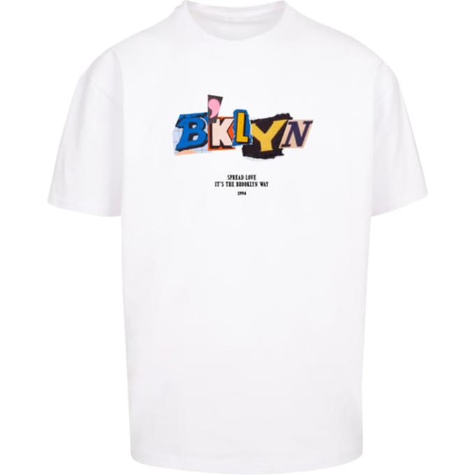 Mister Tee - BRKLYN Oversize Heren T-shirt - XL - Wit