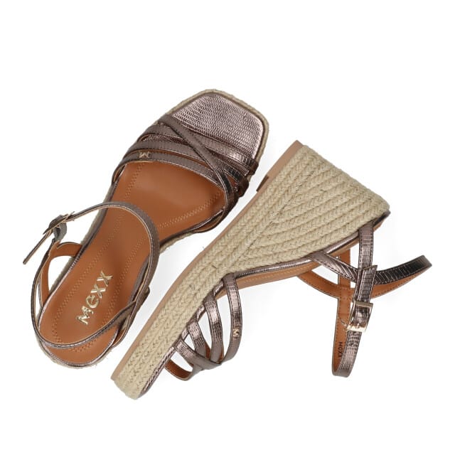 Mexx Noemi Sandalen Touwzool - brons - Maat 40