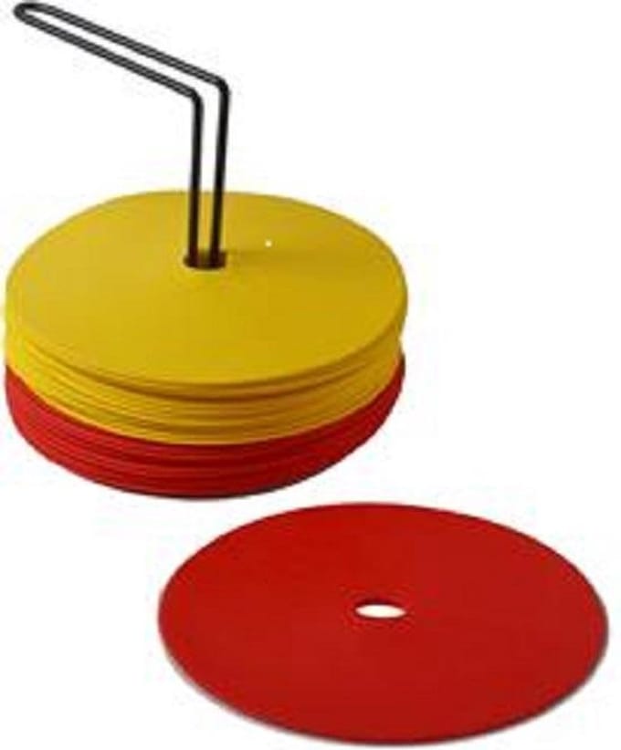 Sportec Floormarkers - set van 24 stuks - Markeringsschijven - Afbakenschijven