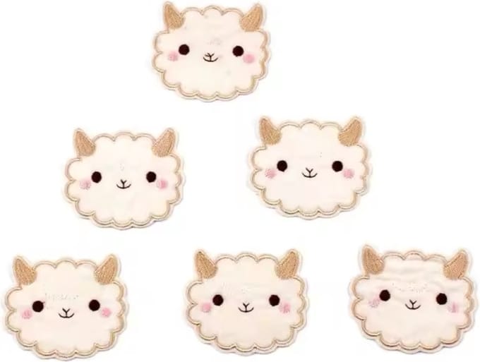 Schaap - strijk embleem - patch - patches - stof & strijk applicatie - School - textiel - jassen