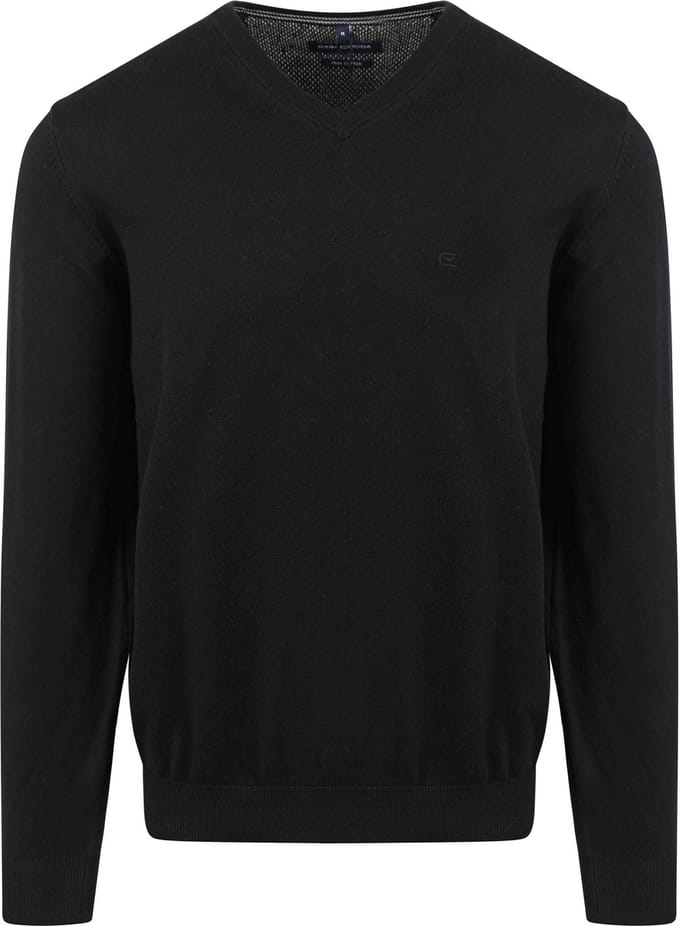 Casa Moda Pullover Zwart - Maat S - Heren