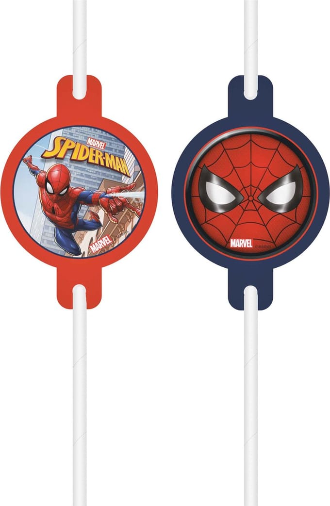 Vegaoo - 4 Spiderman Fighter rietjes
