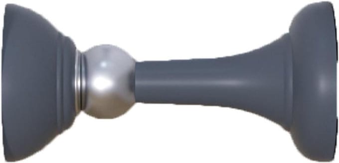 Deurstopper - Deurvanger - Deuren Open Houden - Magnetisch - 15x15x15 cm - Grijs
