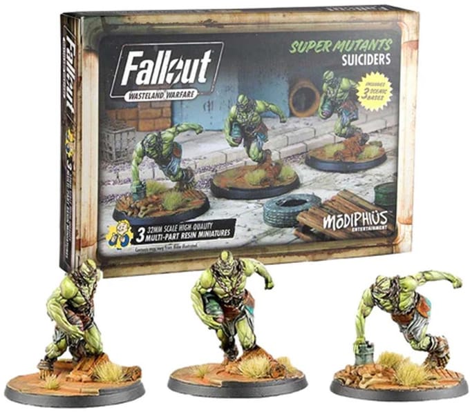 Fallout: Wasteland Warfare – Super Mutants: Suiciders - Uitbreiding - Modiphius Entertainment - Ongeschilderd