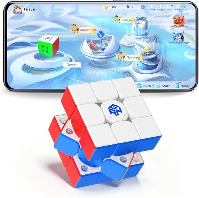 Intelligente Speedcube - Elektronische Puzzel - Snel Oplossen - Bluetooth App Connectie - 5.1 x 5.1 cm