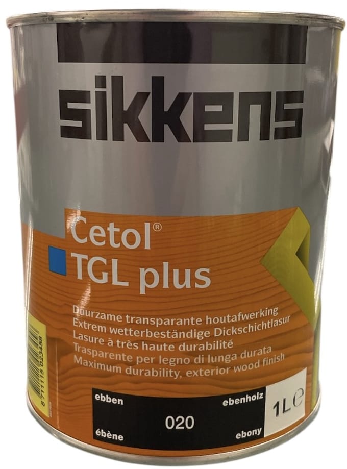 Sikkens TGL Plus - Transparante Houtbescherming - Glans - Ebben 020 - 1 L