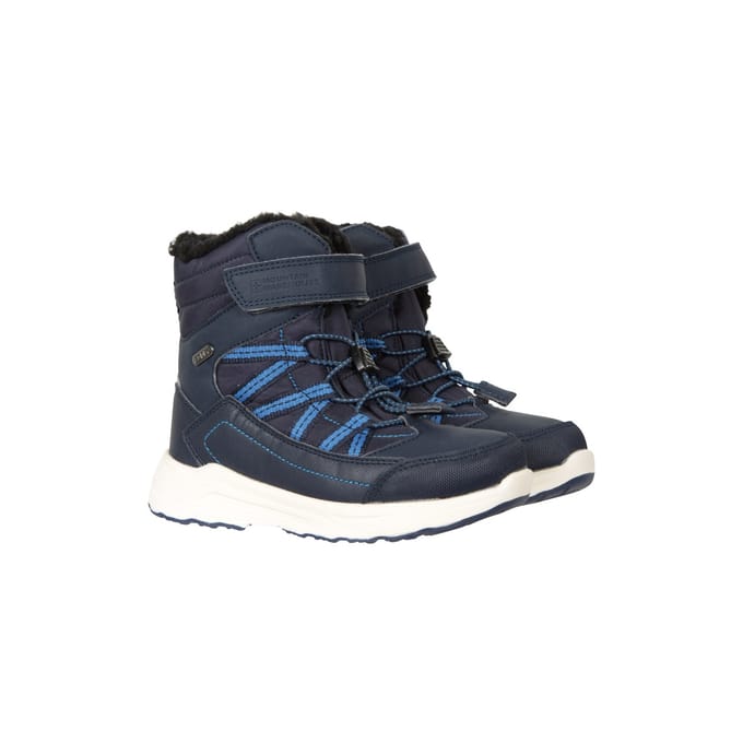 Mountain Warehouse Denver Adaptive Waterdichte Sneeuwlaarzen voor Kinderen/Kinderen (Marine)