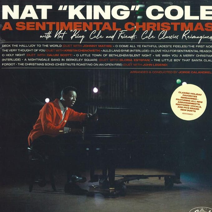Nat King Cole - A Sentimental Christmas (With Nat "King" Cole And Friends: Cole Classics Reimagined) (LP)