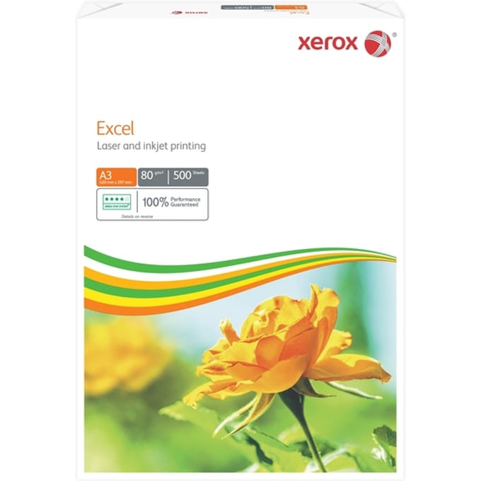 Kopieerpapier Xerox Excel A3 80gr wit 500 vel