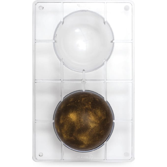 Moule Professionnel pour Chocolat Demi-Sphères Di=10 Cm