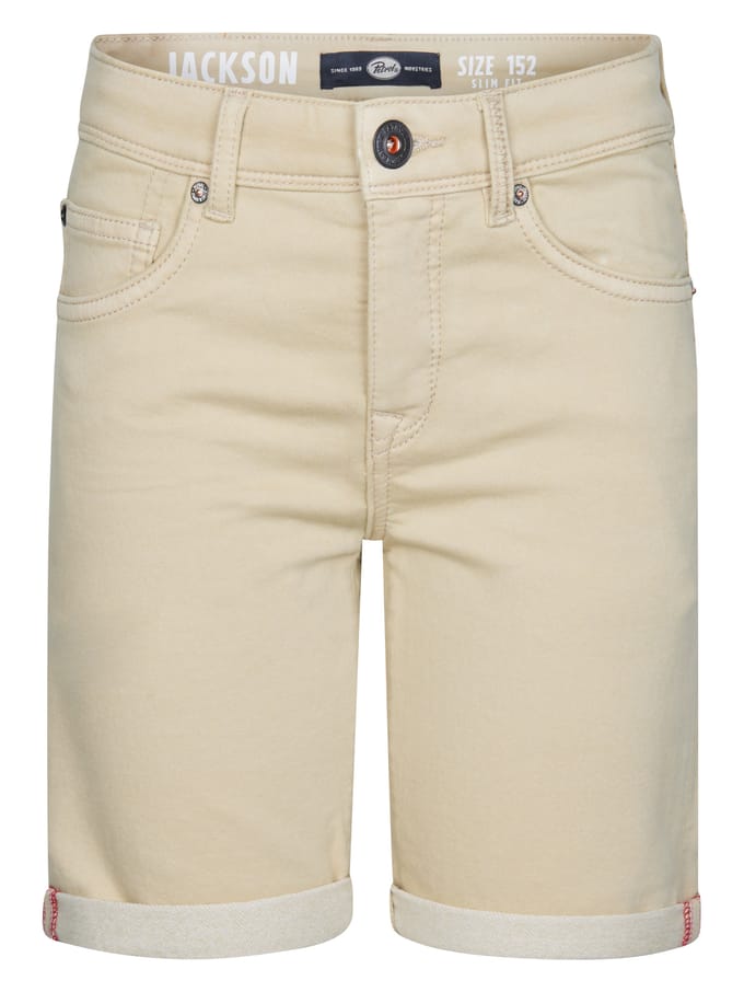 Petrol Industries - Jongens Jackson Gekleurde Denim Short Nautica - Bruin