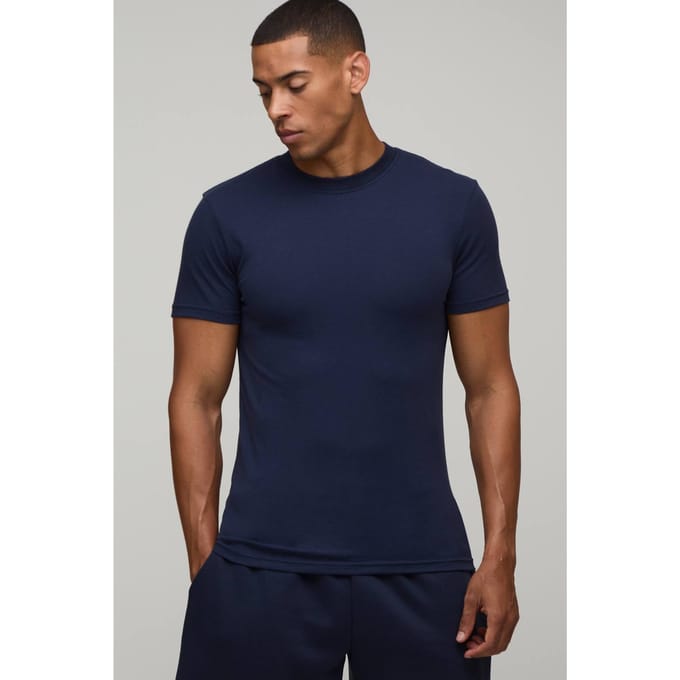 Essentieel Muscle Fit T-shirt | Navy | Size Medium