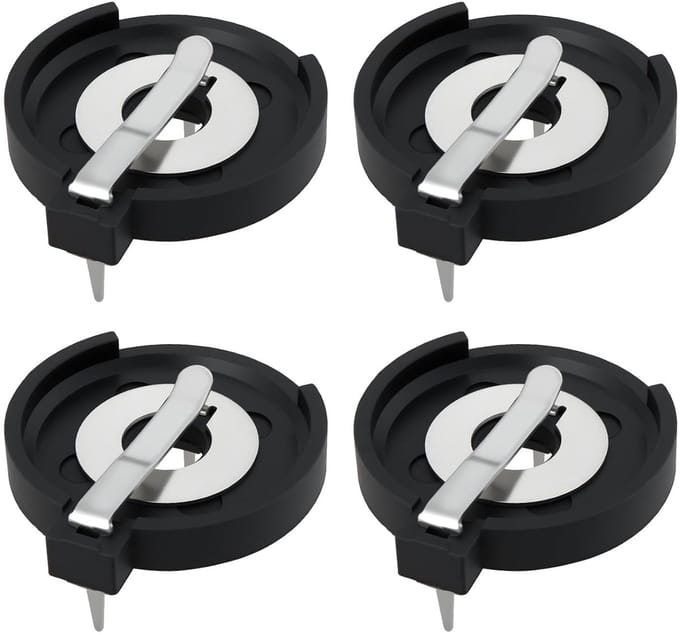 Batterij Houder - CR2430 Case - Elektronica Projecten - 4 Stuks Set - 119 x 75 cm - Zwart