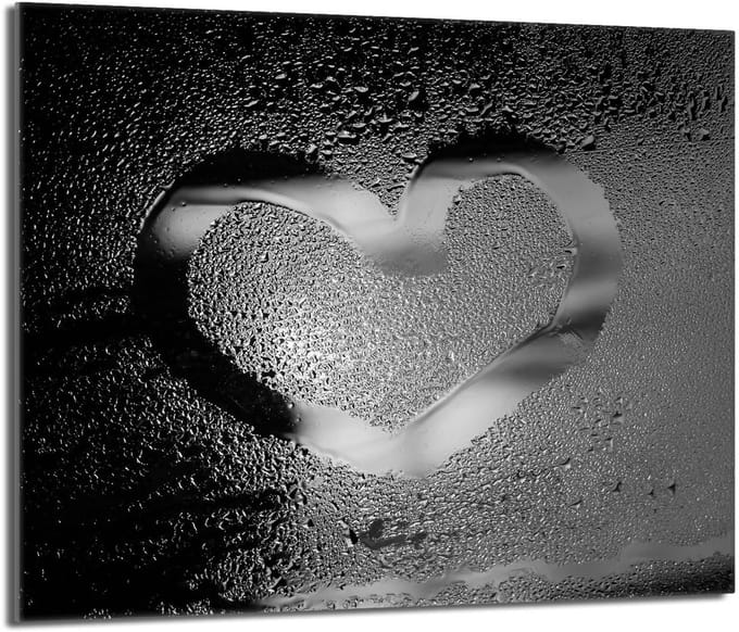 TMK ArtDeko - Glas Beschermer - Snijplank - 60x52 - Hartvormig